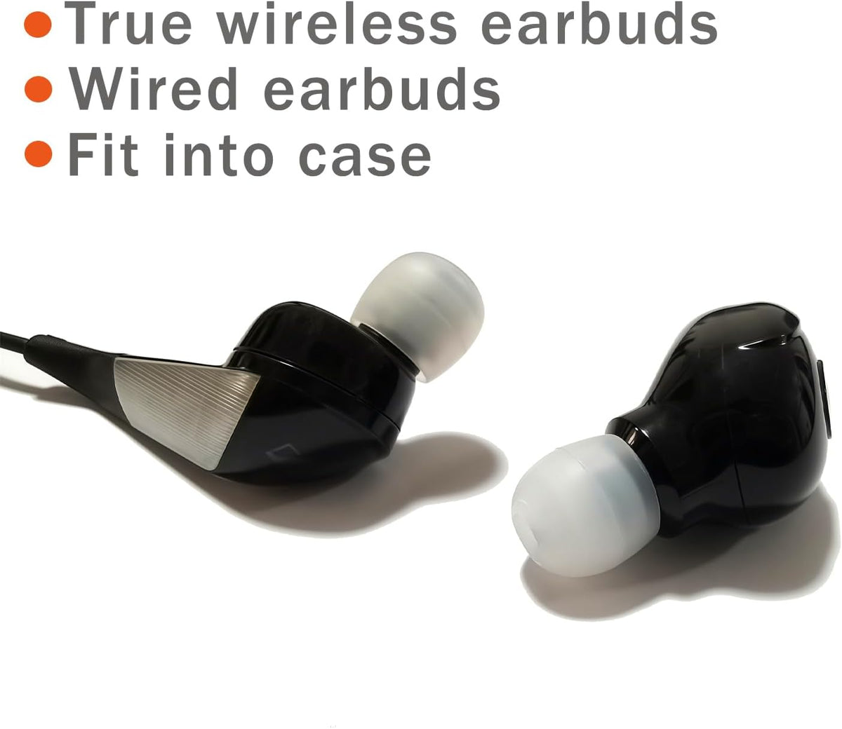 8 Pairs Extra Small Earbuds Tips, Silicone Ear Tips Universal, Silicone Earbud Tips Replacement Transparent