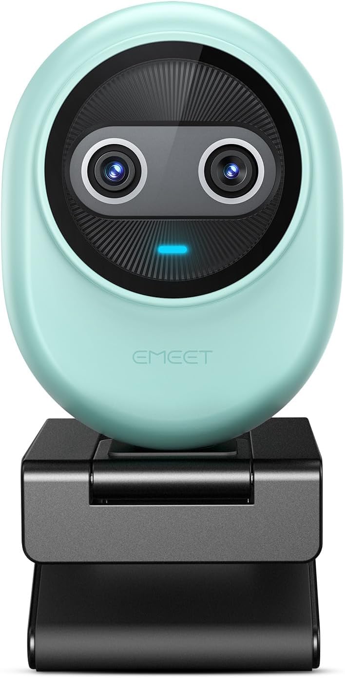 EMEET Piko 4K Webcam for Streaming, World’s 1st Dual-Camera AI-Powered 4K Camera w/AI Autofocus, 3 Mics Array&3 Sound Modes, USB Webcam with Clip, Great for Streaming, Desk Setup and Creative Gifts
