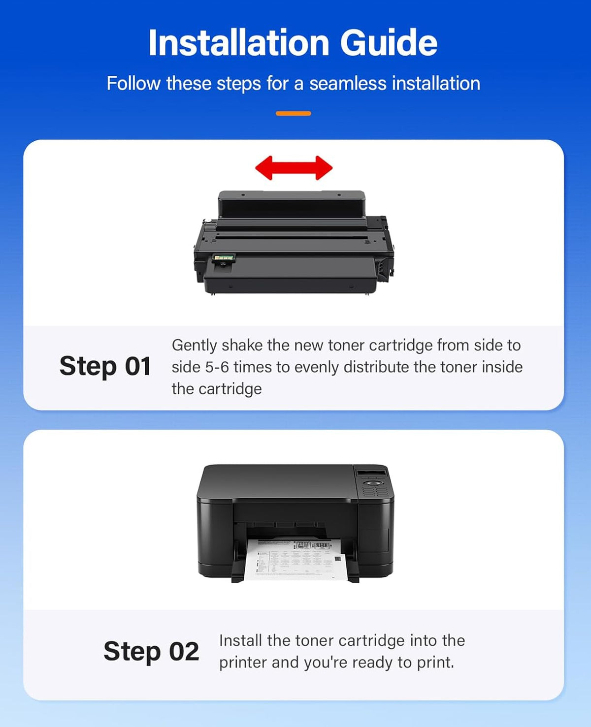 Phaser 3320 Black High Capacity Toner Cartridge 106R02307 Black 1-Pack Replacement for Xerox 106R02305 106R02307 Toner Compatible with Xerox Phaser 3320 3320DNI Ink All-in-One Copier