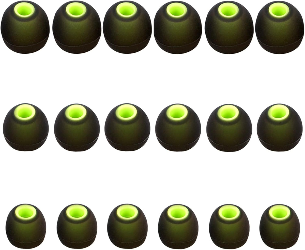 Silicone Replacement Earbud Tips Earbud Covers Fit for in-Ear Headphones (Inner Hole 3.8mm -5.1mm) Earbud Replacement Tips Earbud Rubber Tips 9 Pairs S/M/L