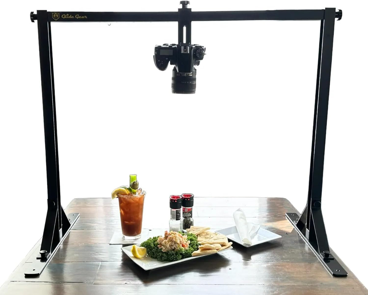 Glide Gear OH100 Professional Metal Overhead Table Top Mount Stand Photography Studio DSLR Video Camera iPhone Top Down Platform
