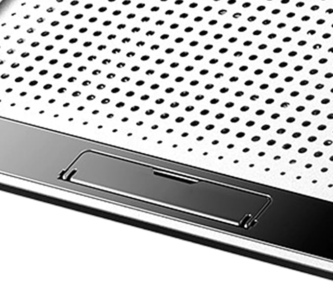 Laptop Cooling PadAdjustable Riser Station - Aluminum Alloy Quiet Computer Laptop Cooling Fan | for Desk Keyboard Tablet Book Home Workplace Dorm Apartment