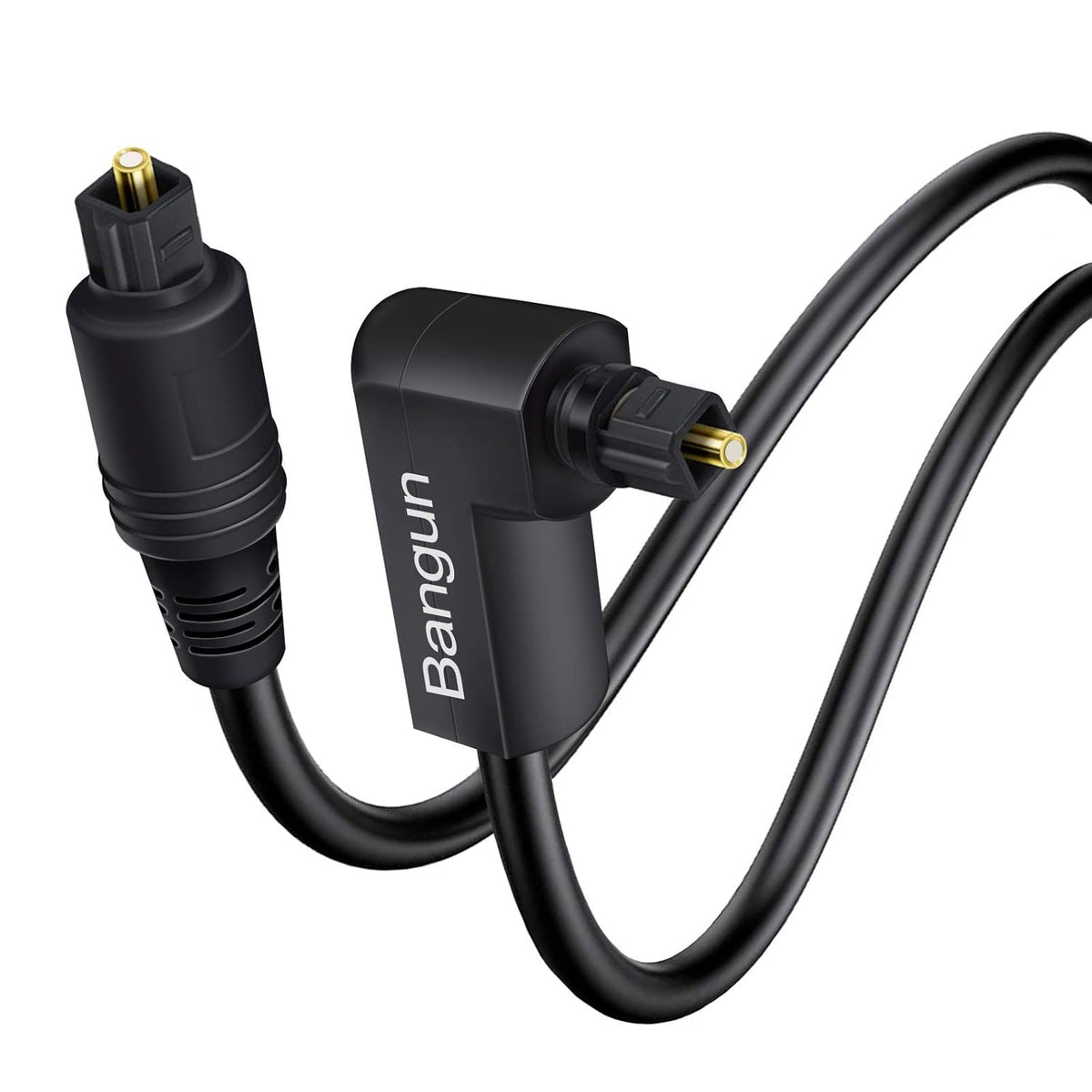 90 20 360 Degree Optical Audio Cable feet, Slim Digital Audio Optical Cable, Degree Right Angle Fiber Optic Toslink