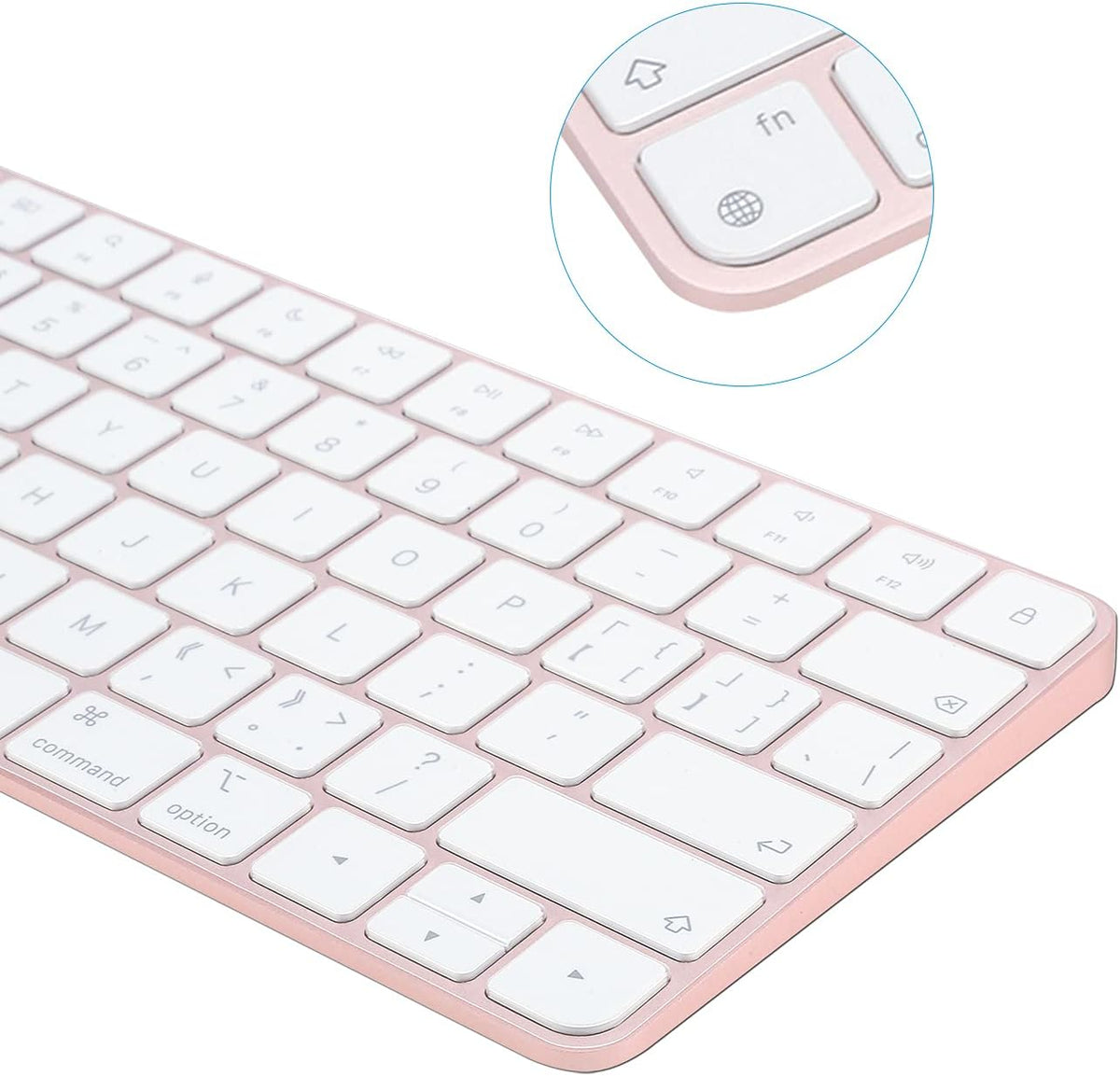 Keyboard Cover for New M4 iMac Magic Keyboard (Model A3203/A2450, w/o Touch ID, w/o Numeric Key) - Ultra Thin, Protective and Clear Keyboard Cover Protector Skin