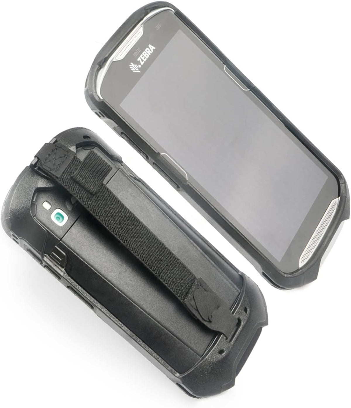 Protective Cover Bumper Case Rugged Boot with Hand Strap for Zebra TC51 TC510K TC52 TC56 TC57 Black