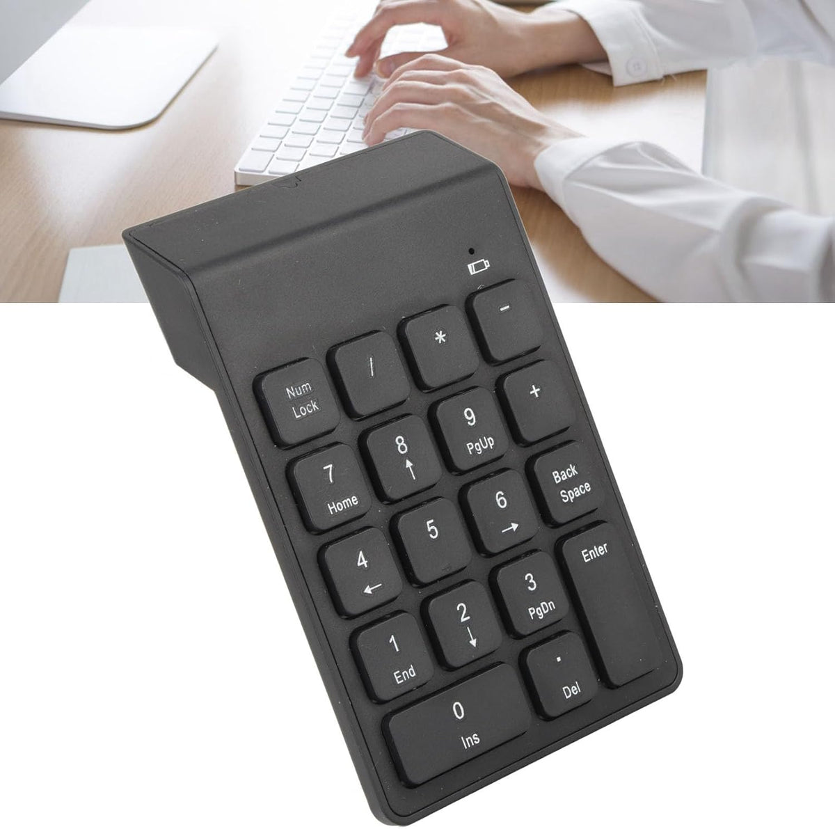 DAUZ 18 Wireless Numeric Keypad, Keys Waterproof Numeric Keypad for Business