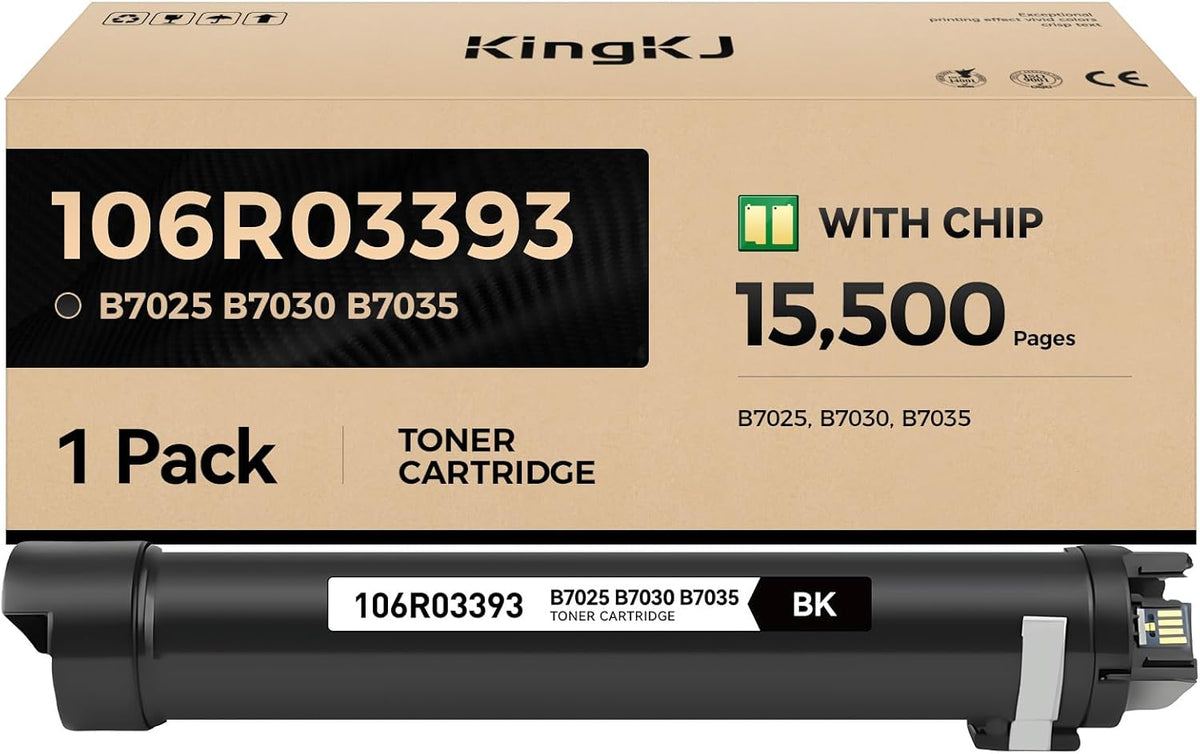 VersaLink B7025 B7030 B7035 Black High Capacity Toner Cartridge 1-Pack Replacement for Xerox 106R03393 106R03394 Toner Compatible with Xerox VersaLink B7025 B7030 B7035 Laser Printer Ink All-in-One