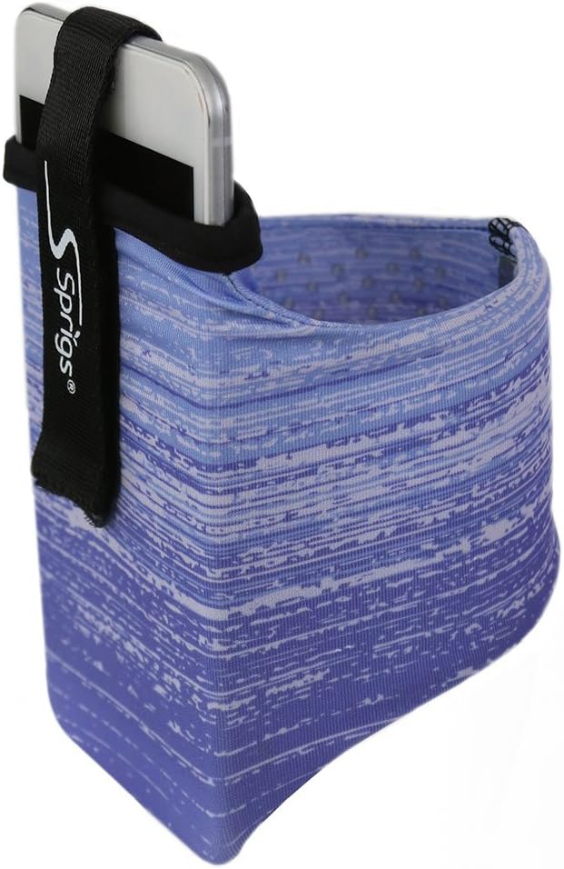 Sprigs Phone Armband Sleeve for iPhone 14, 13, 12, 11, X Galaxy Z, S22, S21, S20 Google Pixel 7, 6, 5. The Lightest & Most Comfortable Running Armband, Stretches to Fit All Phones with Case for Women & Men