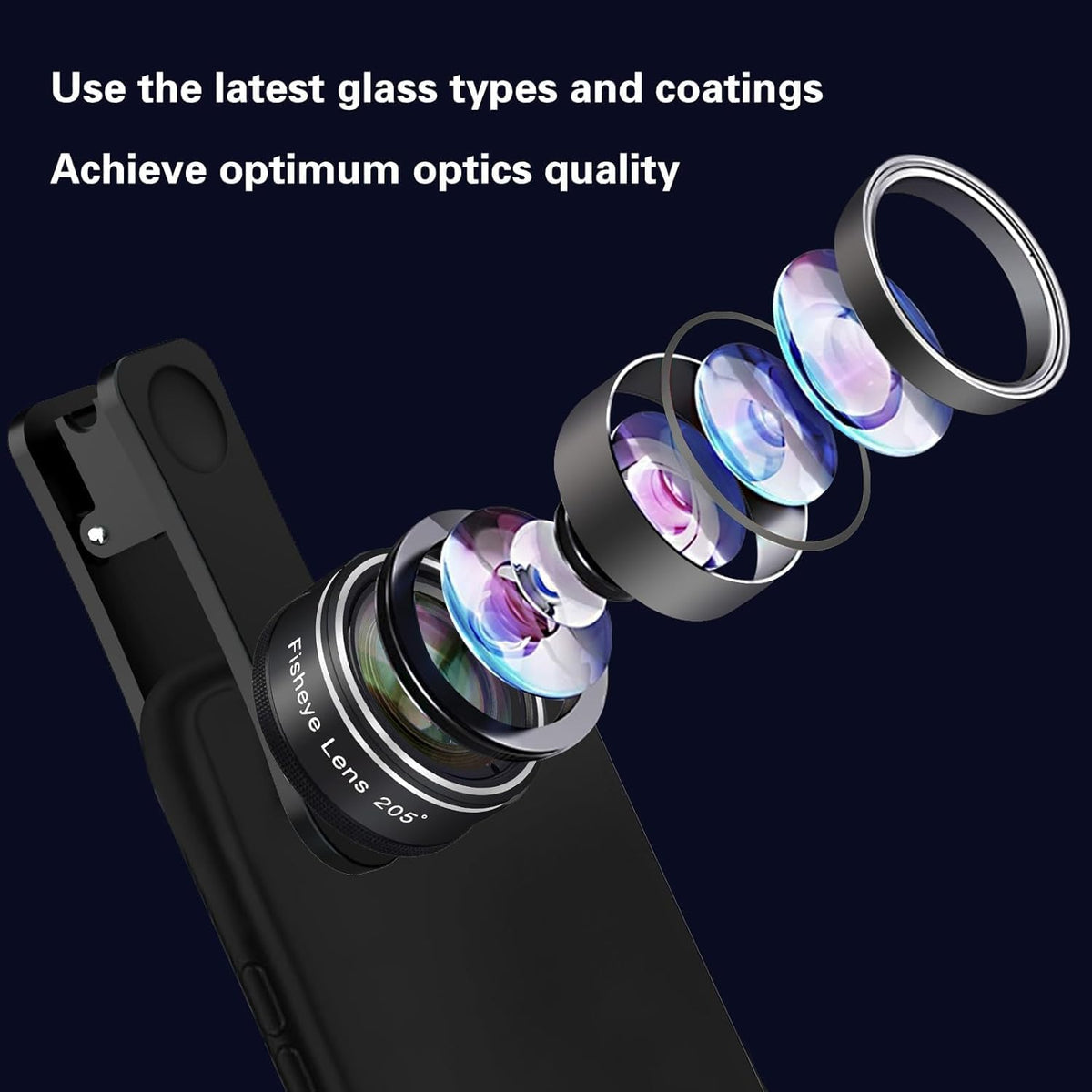 Phone Camera Lens, 198 Fisheye Lens + 120 Super Wide-Angle Lens + 20x Macro Lenses Camera Photography Accessories kit Gadgets for iPhone Samsung Android Smartphone