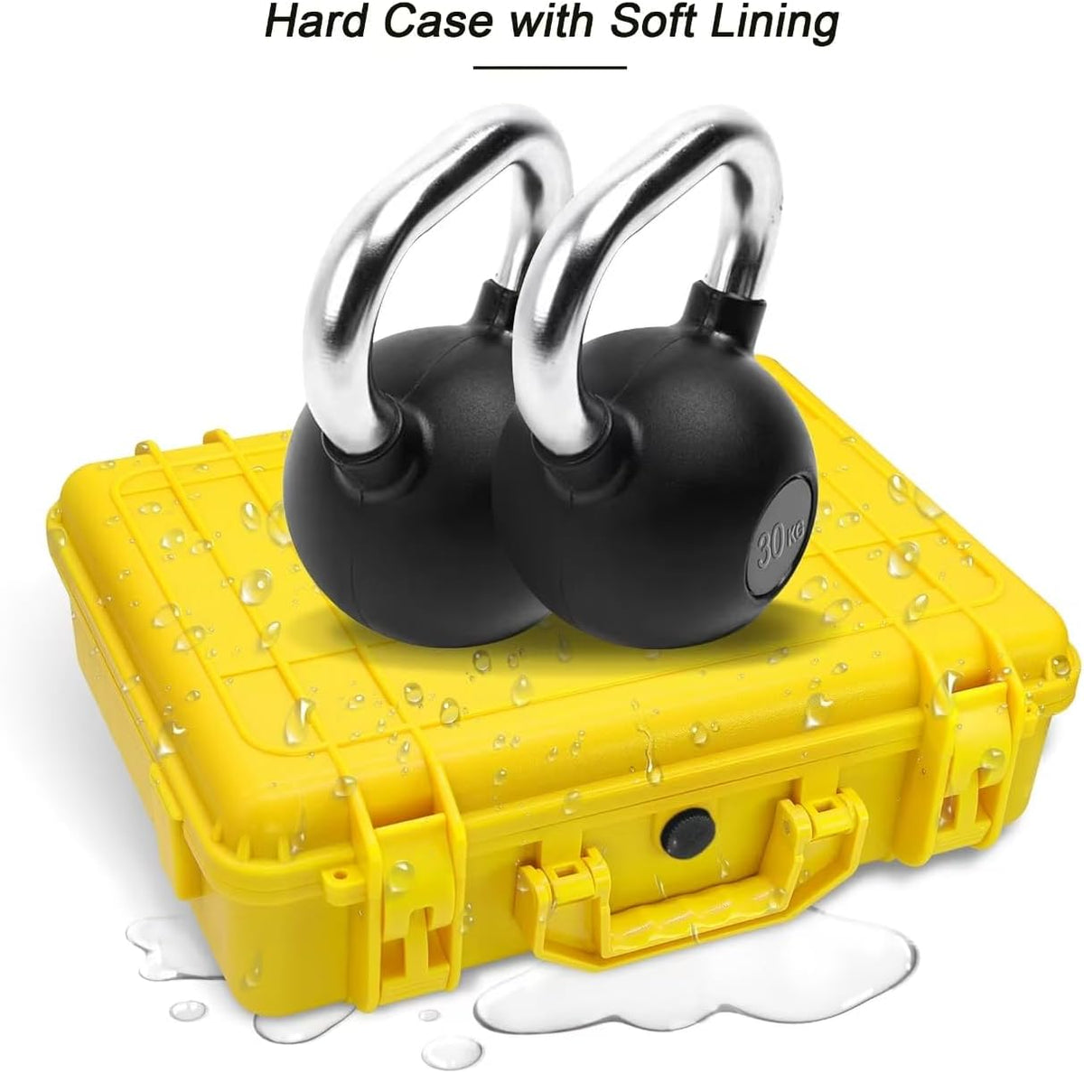 NovaKits Waterproof Hard Case for Starlink Mini Dish, with Pre-Cut Custom Foam, Yellow
