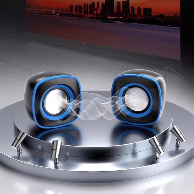 Computer Audio Desktop Home Wired Speaker Portable Small Subwoofer(D)