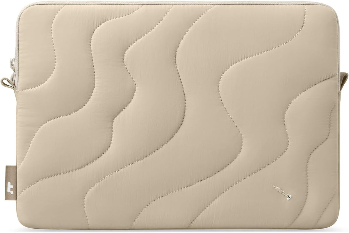 tomtoc 360 Protective Puffy Laptop Sleeve for 13-inch MacBook Air M4(2025)/M3/M2/M1 A3240 A3113, MacBook Pro M2/M1, iPad Air (M3/M2)/Pro M4, Quilted Soft Puffer Bag for 13-inch Surface Pro Copilot+PC