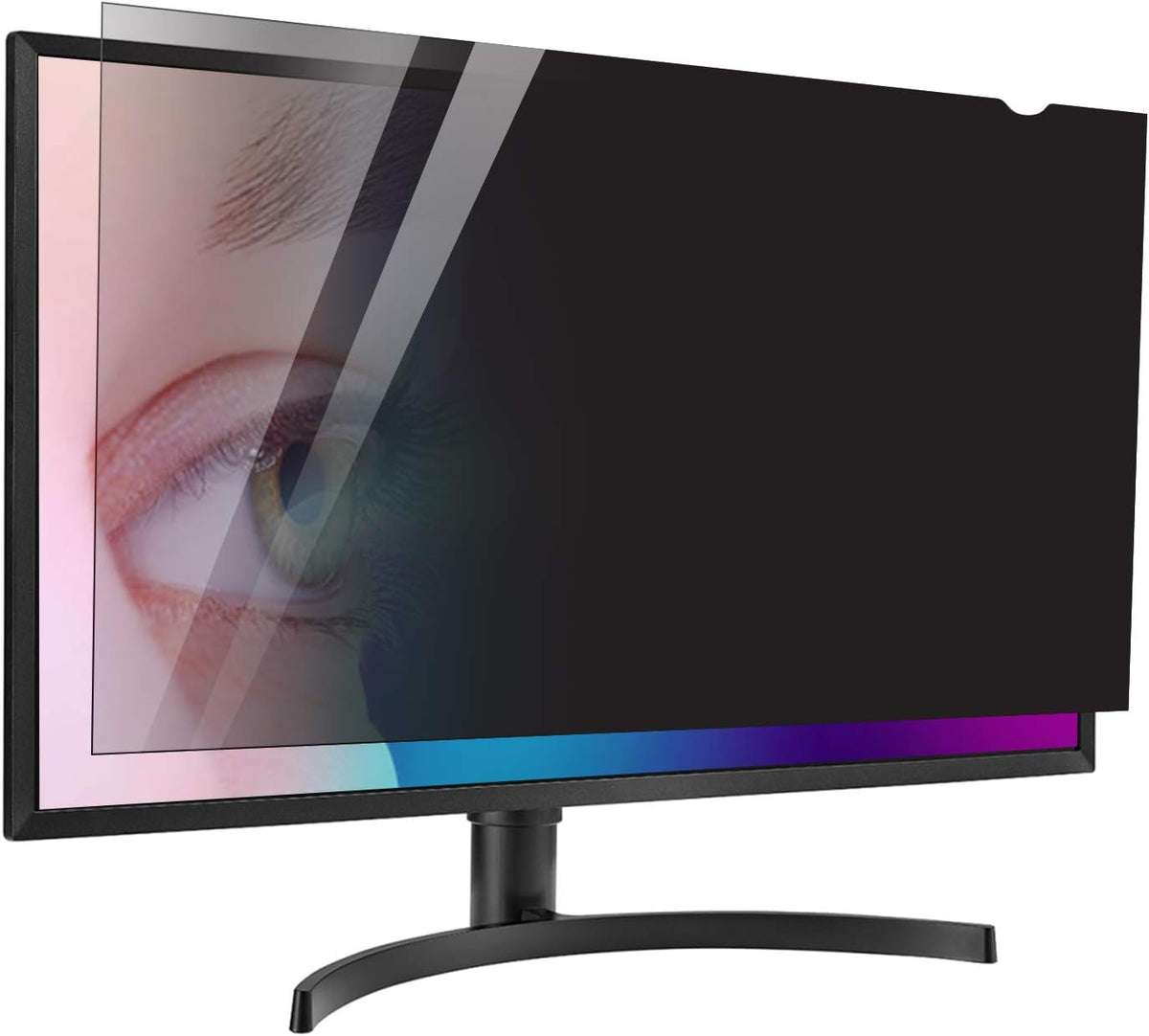 21.5 inch Computer Privacy Screen Filter - Suitable for 16:9 Aspect Ratio Widescreen Monitor - Blue Light Filter - Anti-Glare & Anti-Scratch Protector Film (21.5" Widescreen (16:9))