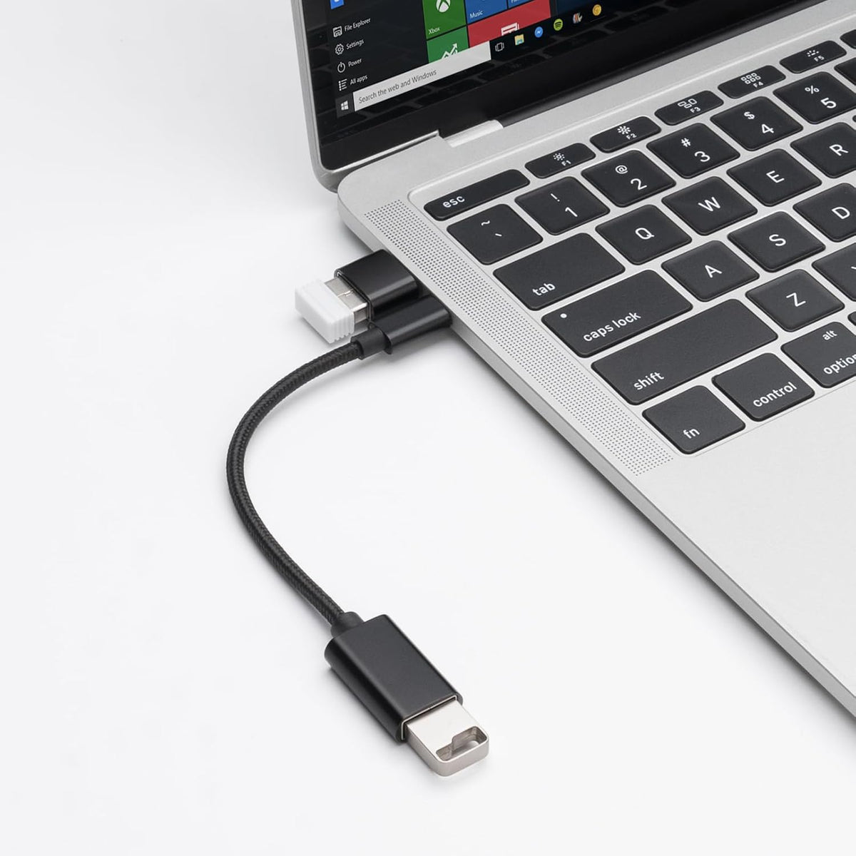 BORLTER CLAMP USB C to USB 2.0 Adapter, Type-C OTG Cable [2 Pack] USB Type C Male to USB Female Adapter, USB-C Adapter for MacBook 2019/2018/2017,iPad,Samsung Galaxy and More