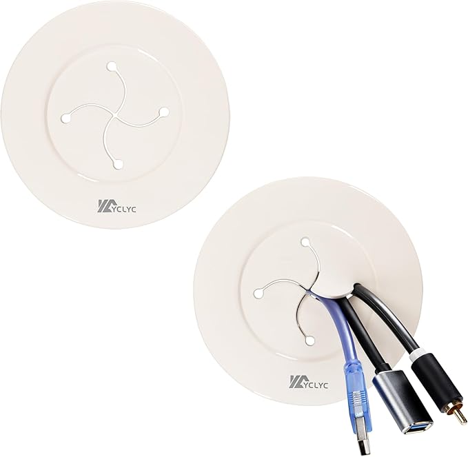 3in TV Cable Hider Wall Kit, YCLYC Large TV Cord Hider for Wall Mounted TV