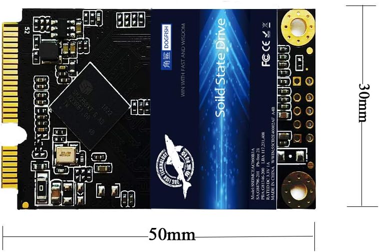 SSD mSATA 120GB Dogfish Internal Solid State Drive High Performance Hard Drive for Desktop Laptop SATA III 6Gb/s (120GB MSATA)