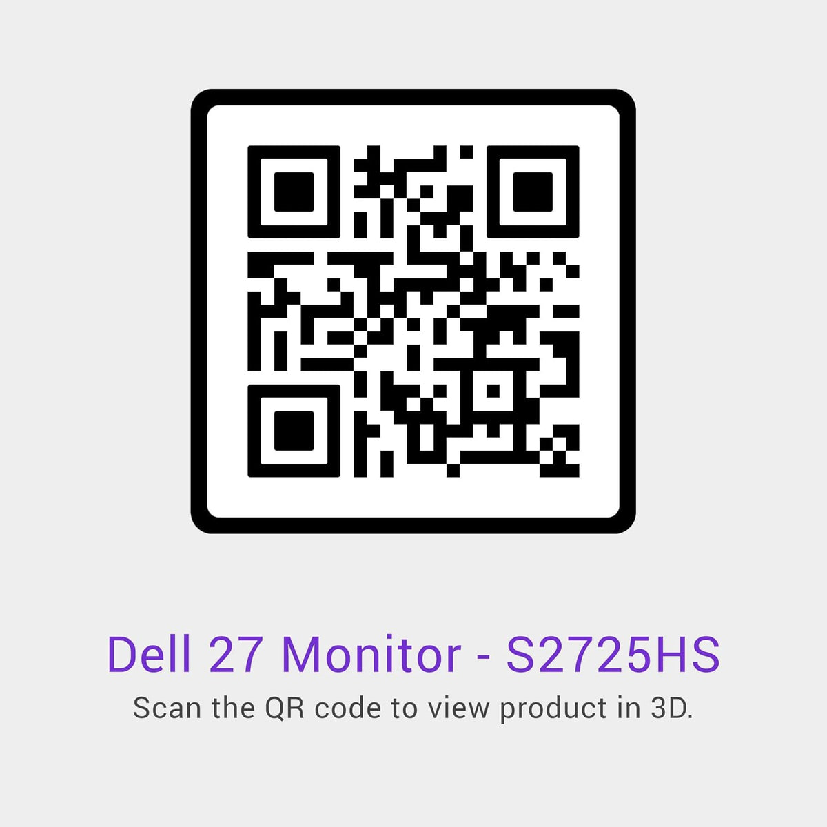 Dell S2725HS 27 Inch Monitor, FHD (1920x1080) Display, 100Hz Refresh Rate, 1500:1 Contrast Ratio, TÜV Rheinland Eye Comfort 4 Star, Integrated 2x5W Speaker, Height/Tilt/Swivel/Pivot- Ash White Color