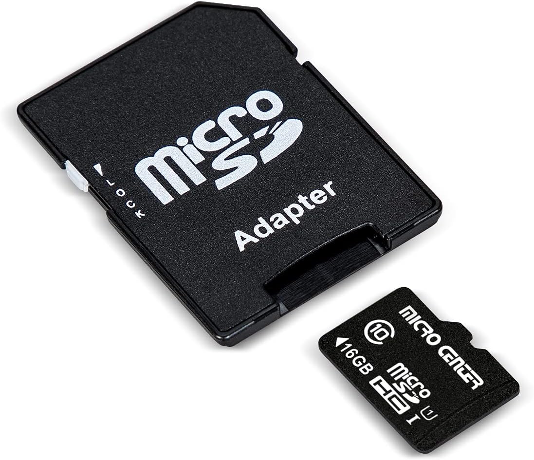 Micro Center 16GB Class 10 Micro SDHC Flash Memory Card with Adapter for Mobile Device Storage Phone, Tablet, Drone & Full HD Video Recording - 80MB/s UHS-I, C10, U1 (5 Pack)