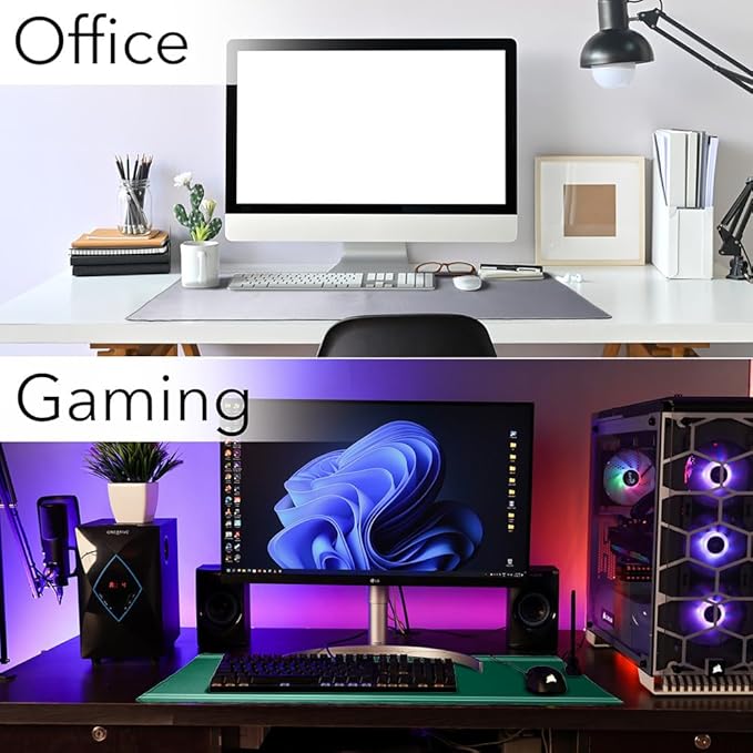 University of Arkansas at Monticello Bull Weevil Primary Logo Stripes Large Gaming Mouse Pad Desk Mat with Stitched Edges Non-Slip Base for Gamer Home and Office 31.5 x 15.7