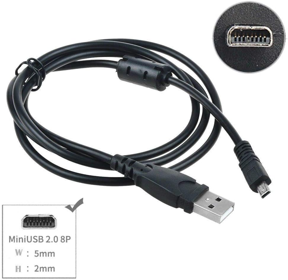 3.3ft D7100 D3300 USB PC Computer Data Sync Cable Cord for Nikon Df DSLR Camera