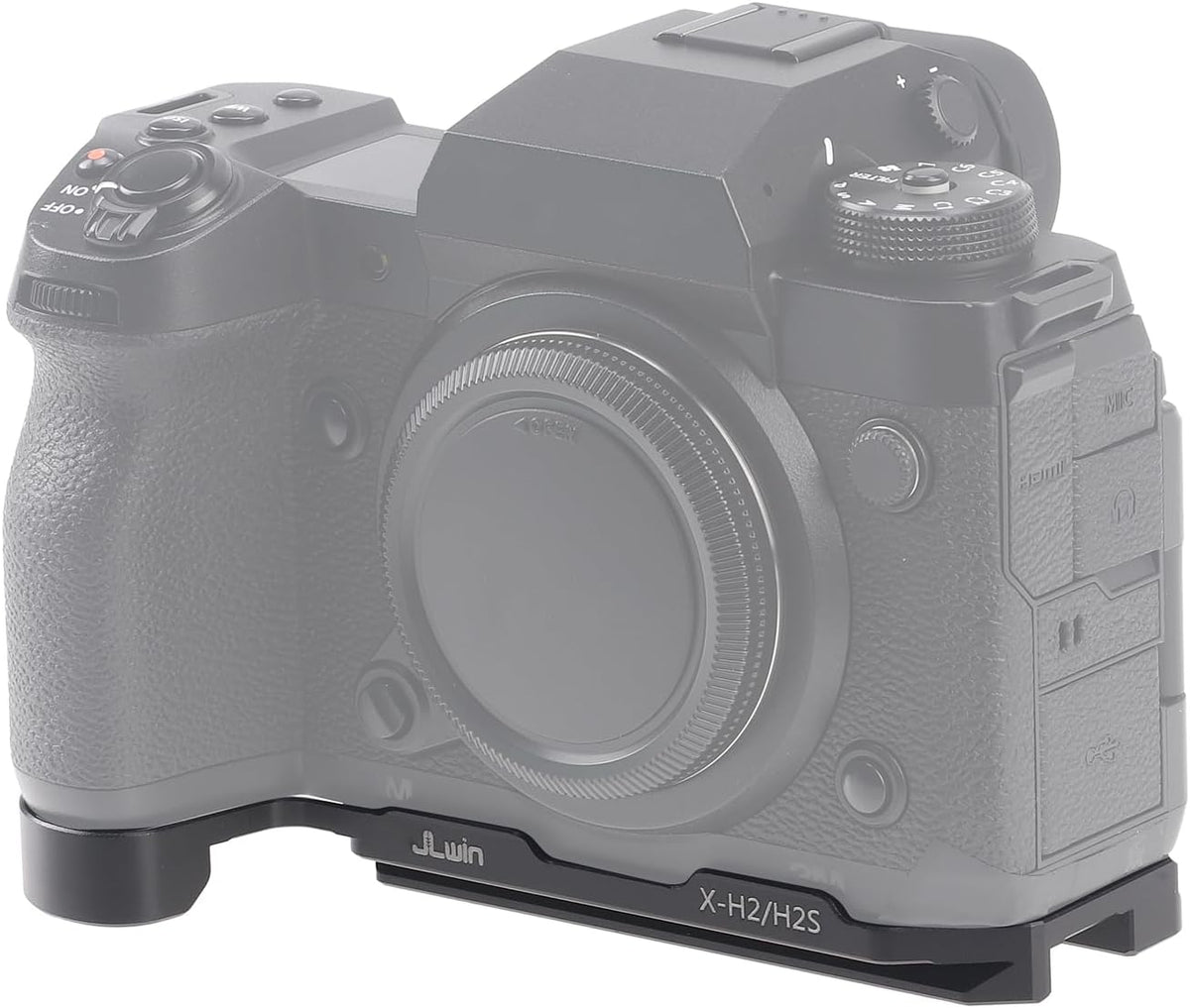 FocusFoto X-H2/X-H2S Quick Release Baseplate QR Plate Mount for Fujifilm Fuji Mirrorless Camera, Compatible