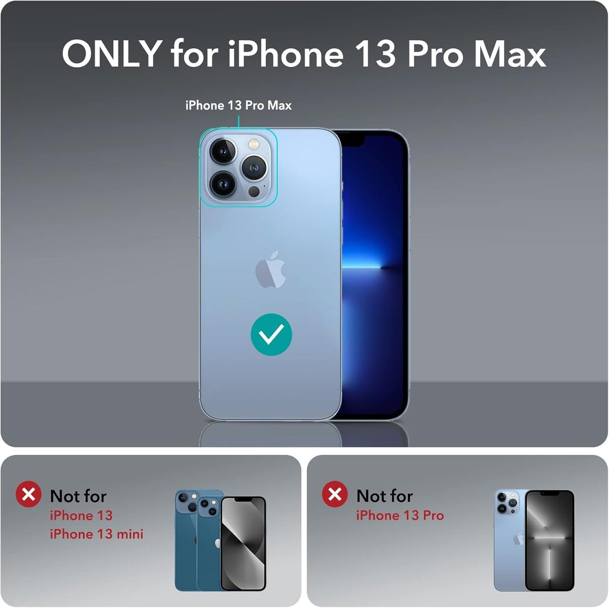 Compatible with iPhone 13 Pro Max Wallet Phone Case-PU Leather Magnetic Flip Cover with Credit Card Slots,Zipper Pocket & Detachable Wrist Strap,Shockproof Design,for Women and Men-Navy Blue