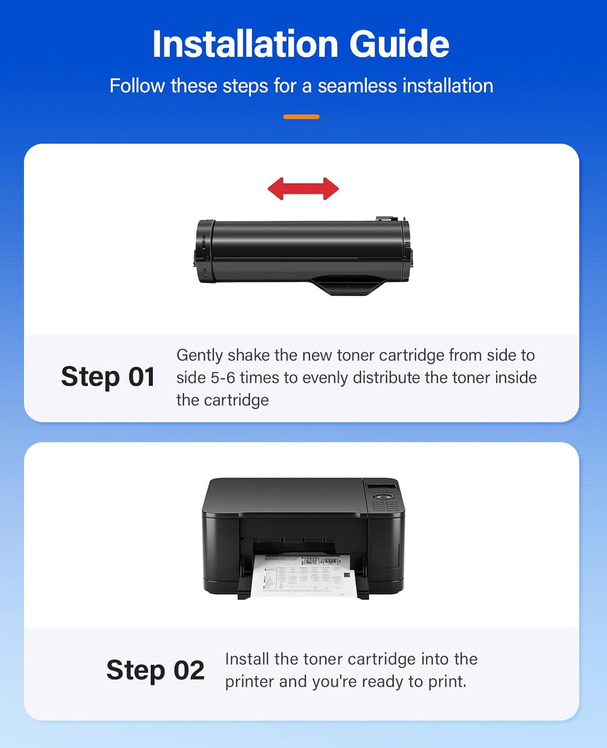 VersaLink B400 B405 Black Toner Cartridge 2-Pack Replacement for Xerox 106R03580 106R03582 106R03584 Toner Compatible with Xerox VersaLink B400 B400N B400DN B405 B405N B405DN Laser Printer Ink Copier