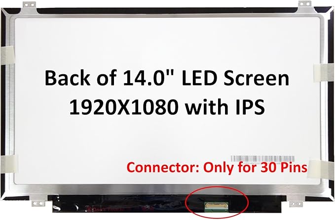 Generic New 14.0 inch Screen Compatible with THINKPAD T480 20L5 Series Replacement Screen IPS