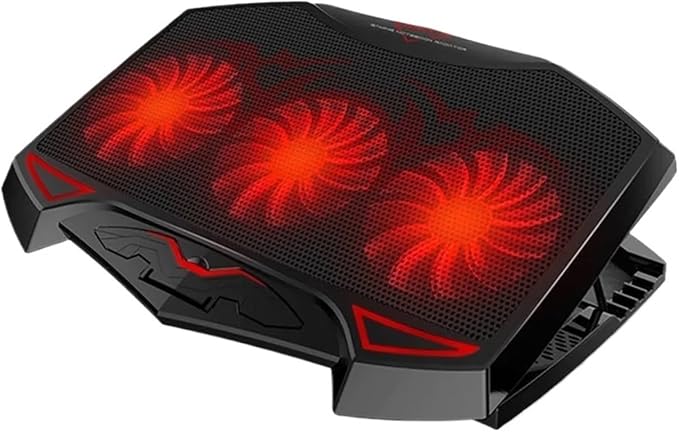 Three-Fan Notebook Cooler Base Stand Multi-Angle Adjustment Computer Cooling System Laptop Heat Sink Desktop Computer Cooling