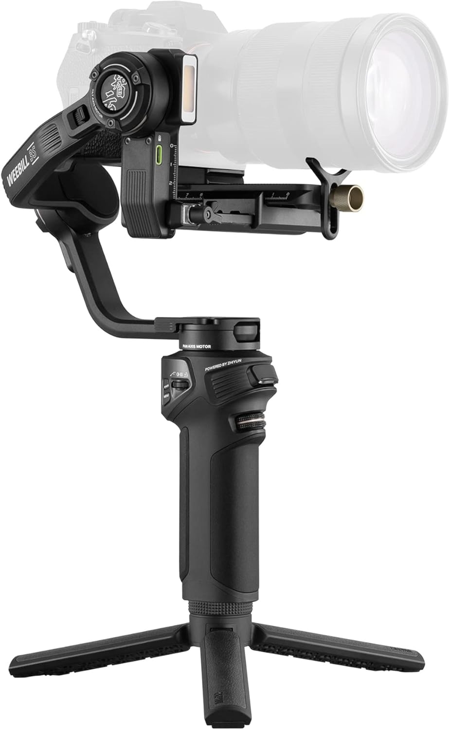 ZHIYUN Weebill 3S [Official] Gimbal Stabilizer for DSLR and Mirrorless Camera Canon/Nikon/Sony/Panasonic/Fujifilm,Fill Light,Native Vertical Shooting