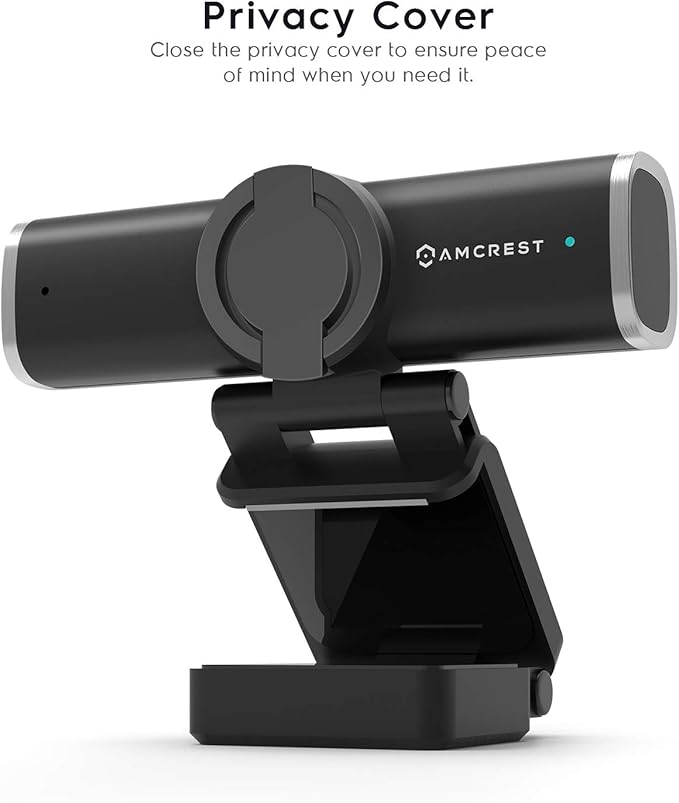 Amcrest 1080P Webcam with Microphone for Desktop Web Cam Computer Camera Streaming HD USB Web Camera for Laptop &amp PC with Privacy Cover Wide Angle Lens Superior Low Light (AWC195-B)