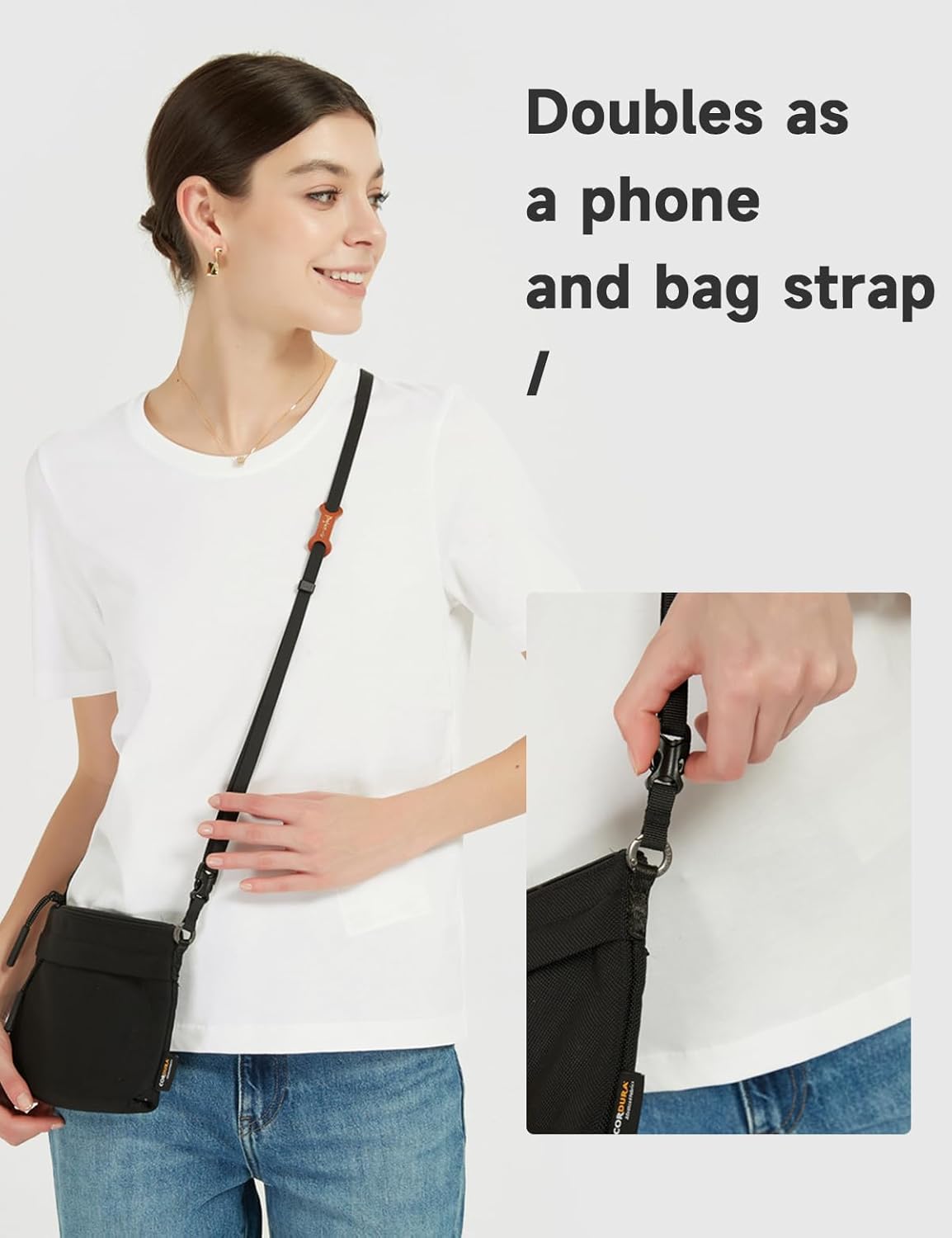 project-cb Cell Phone Strap 1,Phone Tether Tab 2,Phone Crossbody Strap,Lanyards for Around the Neck,Adjustable Phone Strap