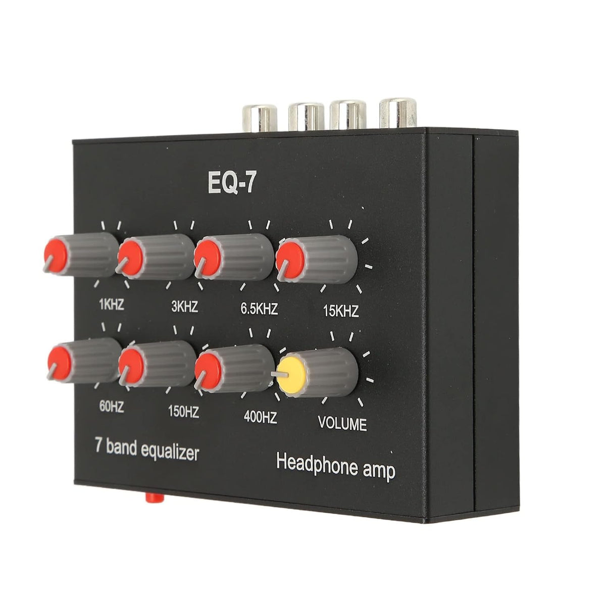 7 12dB 3.5mm Band Sound Equalizer, Output Input, High Bass Adjustment, Two Channel Digital Equalizer, Interface