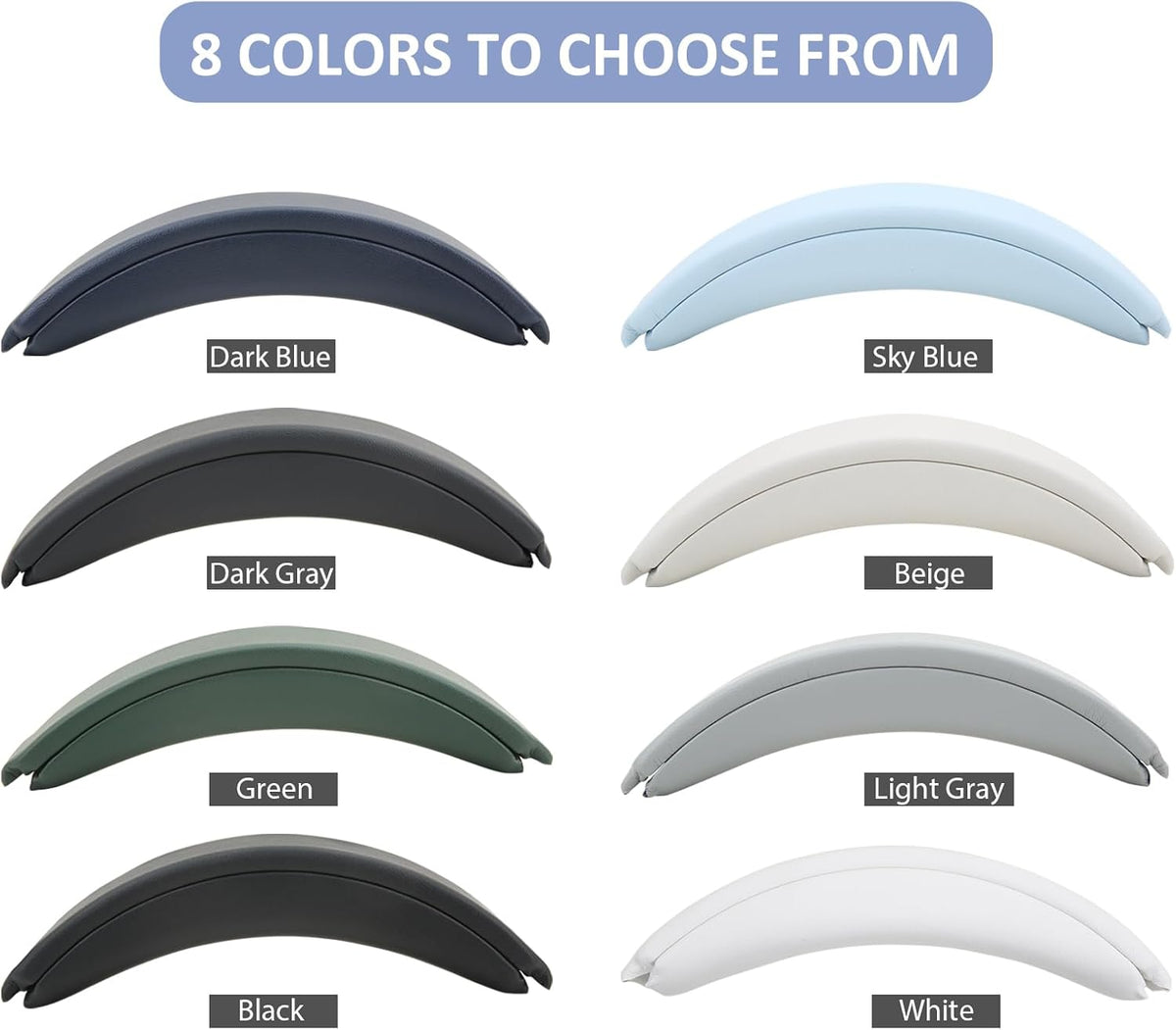 Replacement Headband Pad for Bose QuietComfort 45 (QC45) QC35 QC35 II Headphones (White)