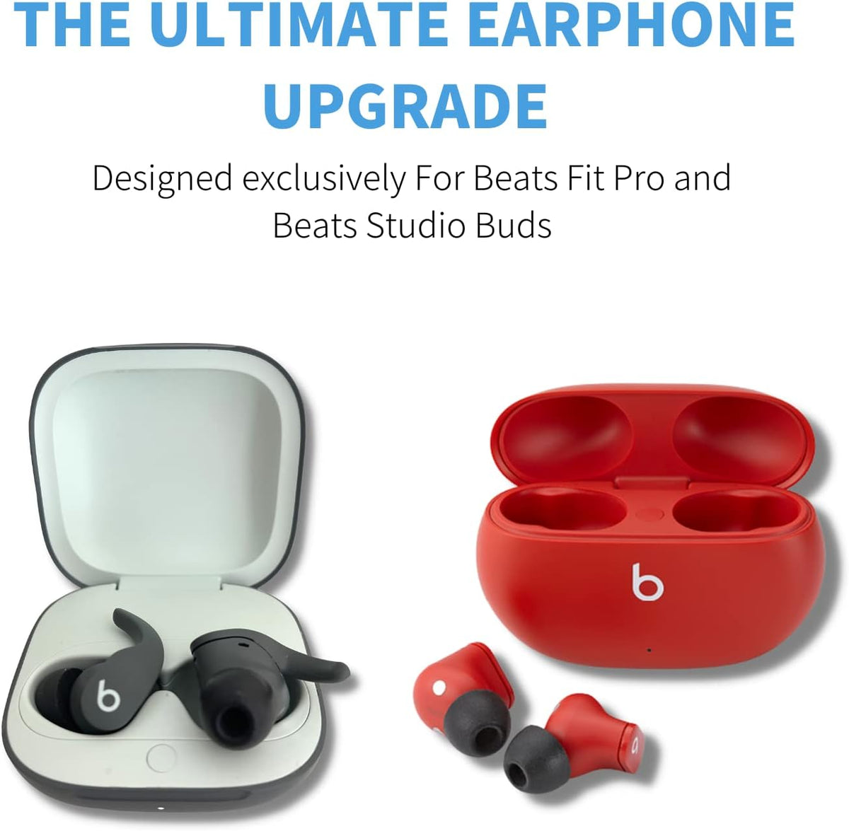 Comply Memory Foam Replacement Earbud Tips for Beats Fit Pro & Beats Studio Buds | Ultimate Comfort, Secure Fit, Superior Noise Isolation | Black, Medium (3 Pairs)