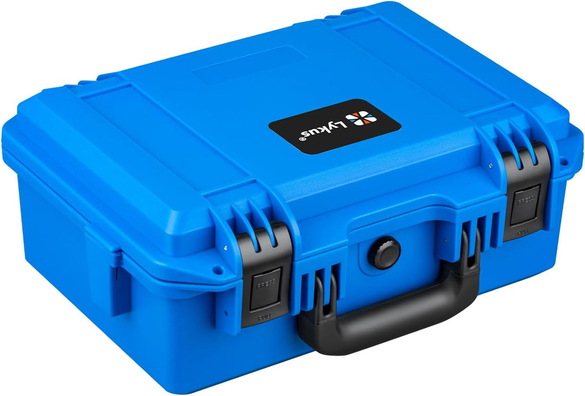 Lykus HC-3310 Waterproof Hard Case with Customizable Foam Insert, Interior Size 12.99x8.27x5.31 in, Suitable for pistol,camera,lens,drone,mic,flashlight,telescope,action cam,electronics,tools,and more