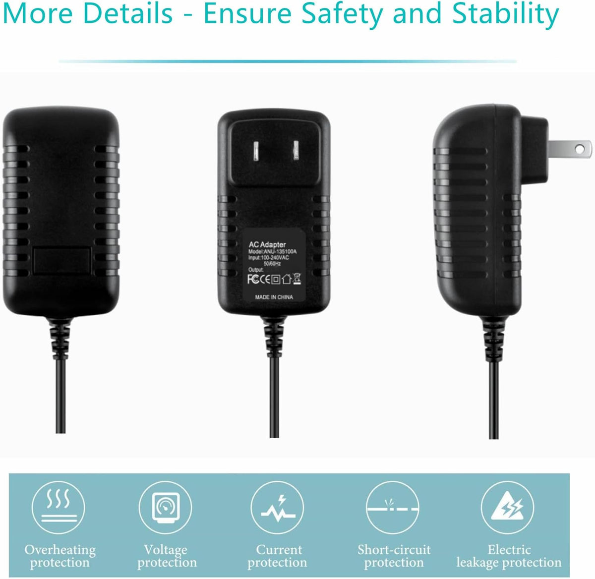 Dysead AC Adapter Compatible with EasyN WiFi Wireless IP Color Camera Webcam Cam Baby Monitor Audio