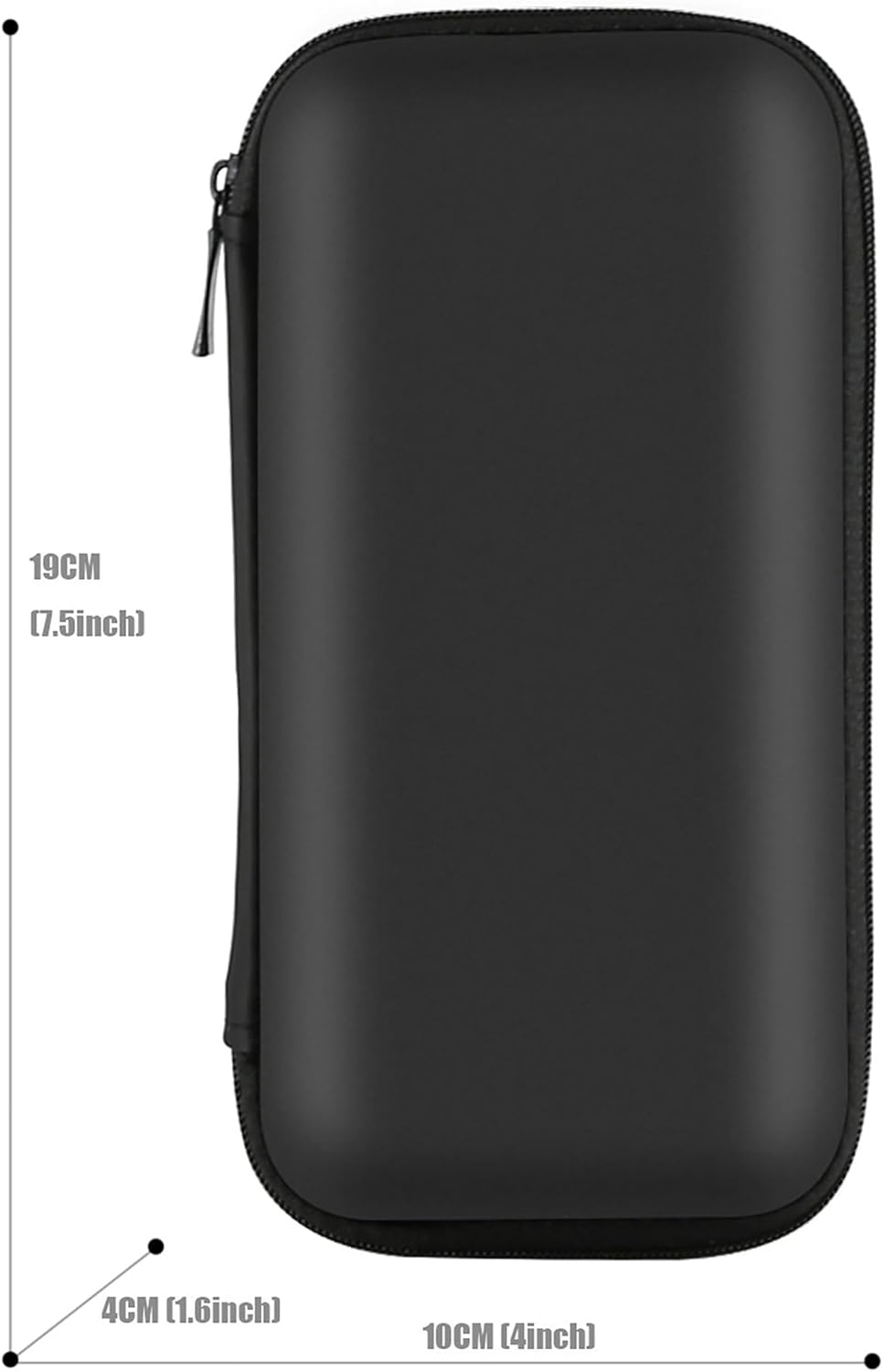 6.5x3.2x1 inch iMangoo Travel Essential Electronics Organizer Pouch Charger Case, Shockproof Dual Zipper Power Bank