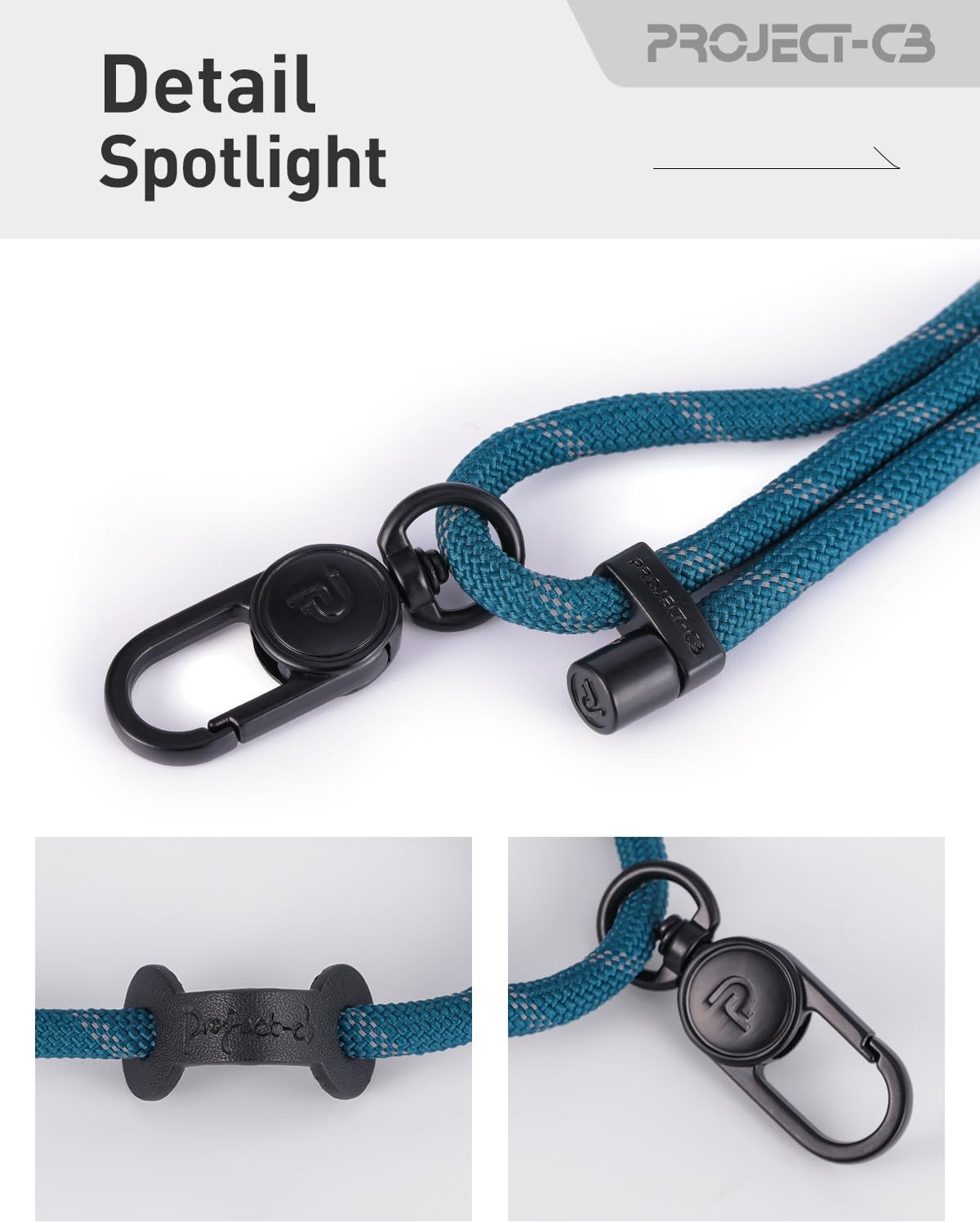 project-cb Cell Phone Lanyard 1,Phone Tether Tab 2,Phone Crossbody Strap,Lanyards for Around the Neck,Adjustable Phone Strap(Slate Blue-B)