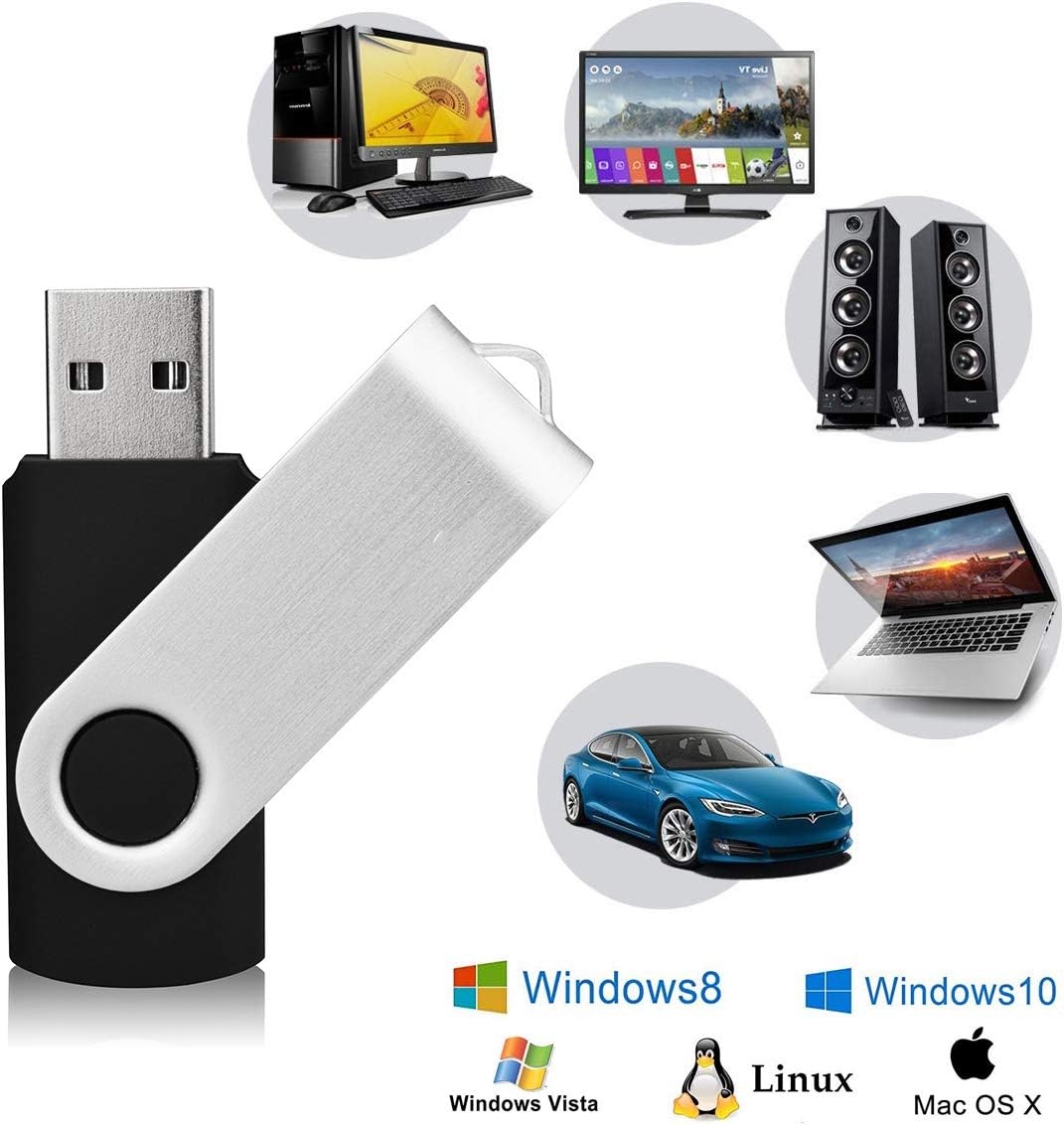 KEXIN 50 Pack 16GB Flash Drive 16G Bulk USB Thumb Drive USB Stick Jump Drive USB 2.0 Flash Drive with Led Indicator, Color