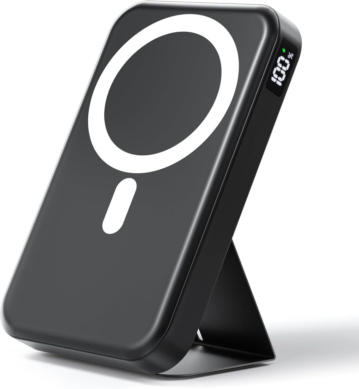 Magnetic Portable Charger, 10000mAh Wireless Power Bank with 20W USB-C Fast Charging, Foldable Stand & LED Display Magnetic Battery Pack, Compatible with iPhone 16/15/14/13/12 All Series