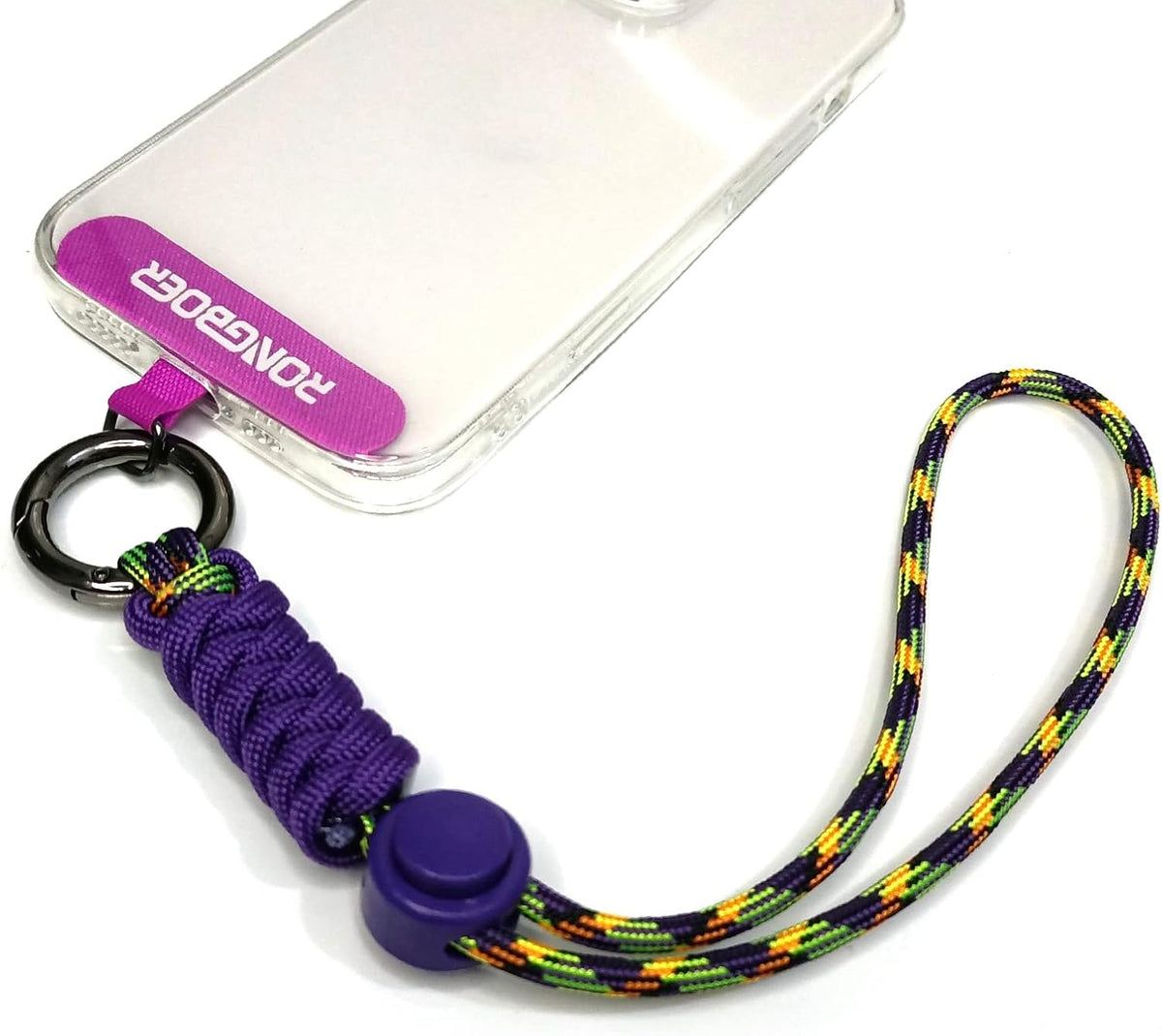 Cell Phone Lanyard Wrist Strap,Key Lanyard for Women,Phone Bracelet Strap,Phone Charms Strap,Camera Wrist Strap,Short Wrist Lanyard for Keys,Keychain Lanyard,Lanyards for Keys (Flower Purple)