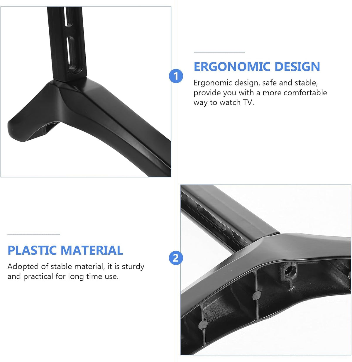 BESPORTBLE Tv Stand Replacement Bracket Ergonomic Stable Tv Support Base Simple Installation with Welded Construction