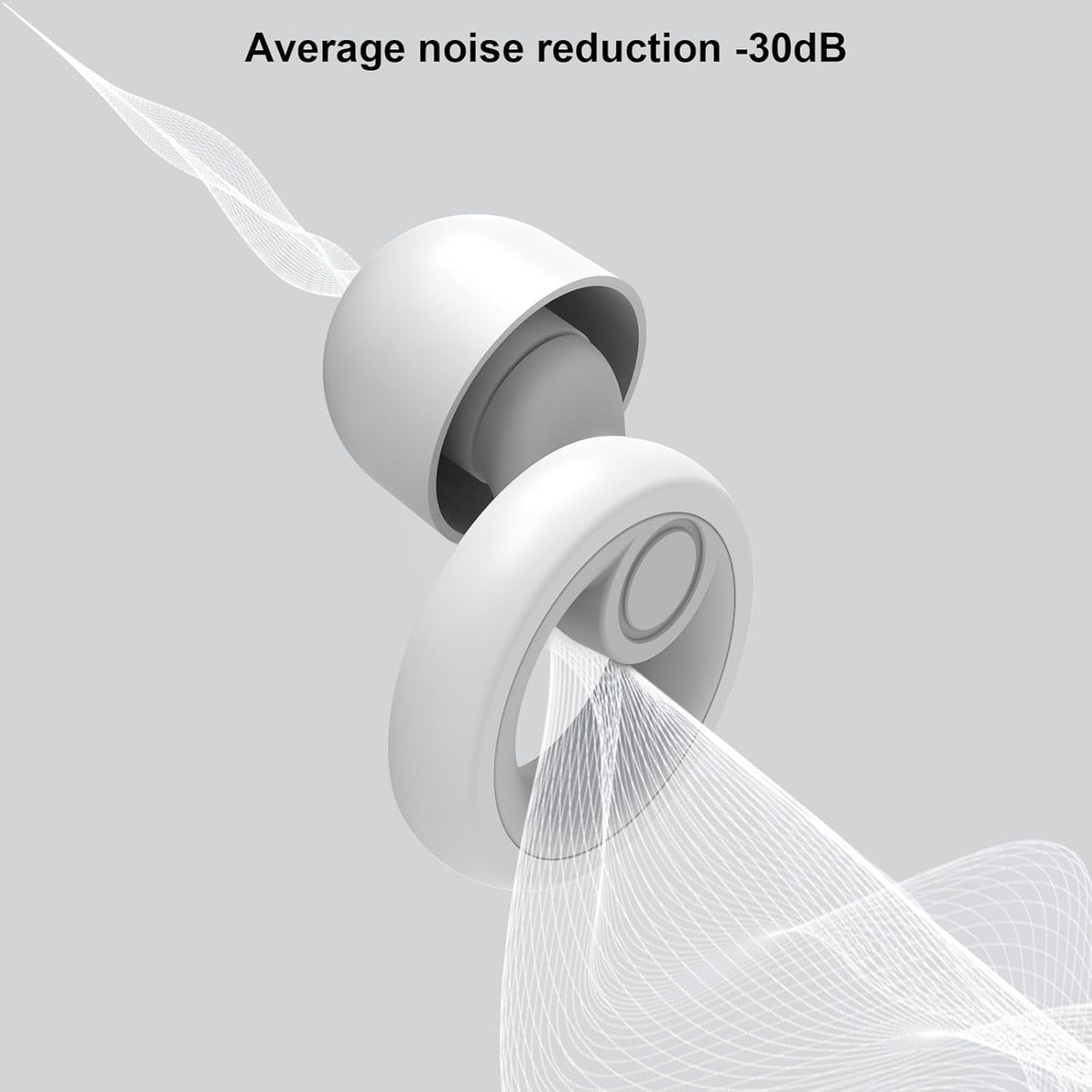 Ear Plugs for Noise Cancelling Ear Protection EarPlugs for Sleep,Concerts,Work,Study,8 Size Eartips with Small Box,Perfect -30dB Silicone Earplugs for Noise Reduction