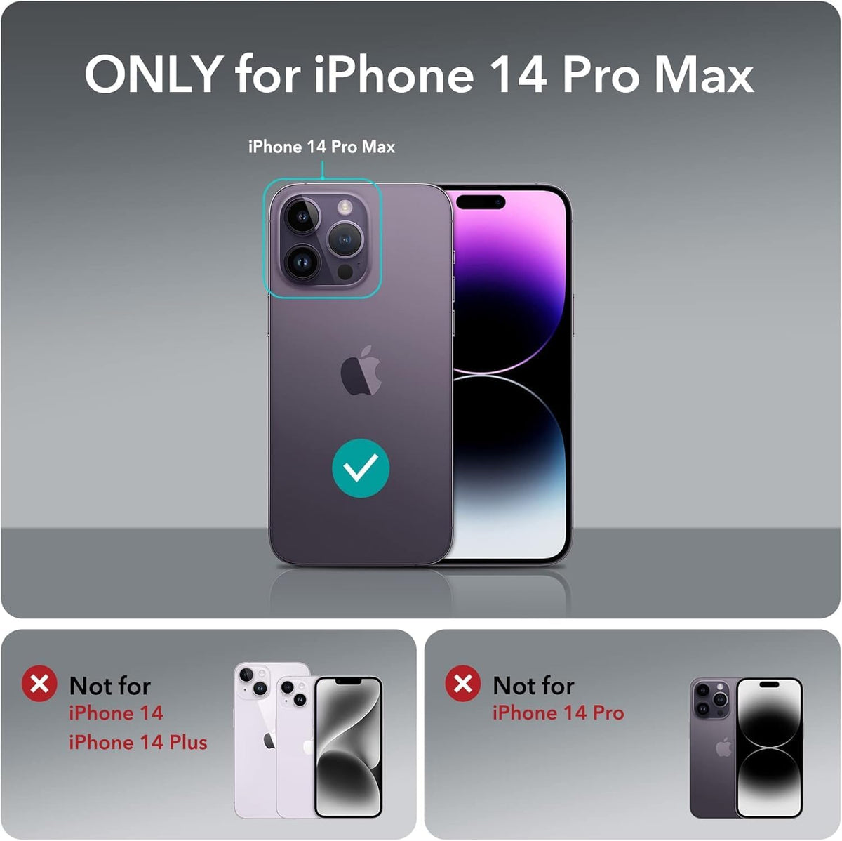 Compatible with iPhone 14 Pro Max Wallet Phone Case-PU Leather Magnetic Flip Cover with Credit Card Slots,Zipper Pocket & Detachable Wrist Strap,Shockproof Design,for Women and Men-Black