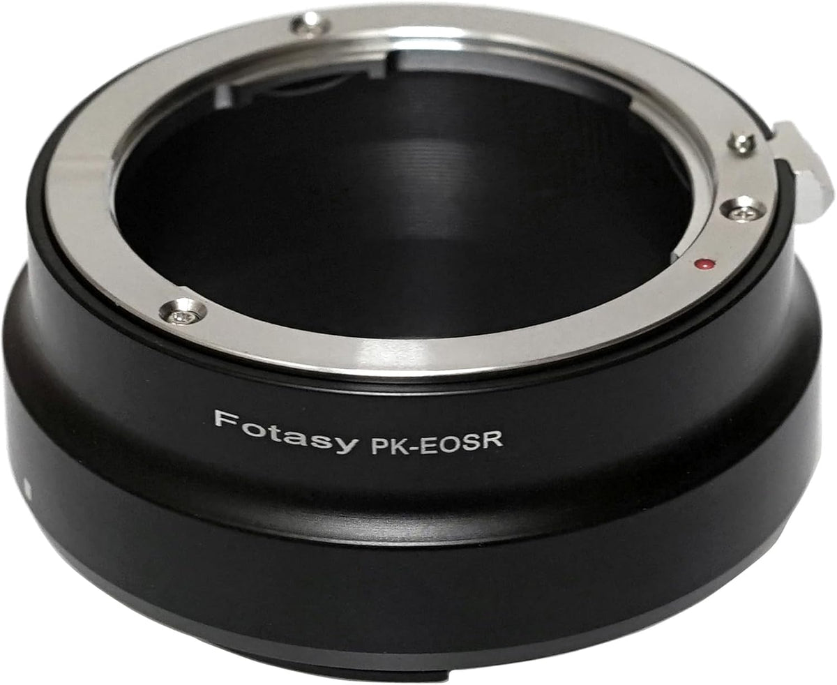 Fotasy R5 R6 Copper PK Lens to Canon EOS RF Mount Adapter, Pentax K EOS R Adapter, Compatible with Pentax K Mount Lense