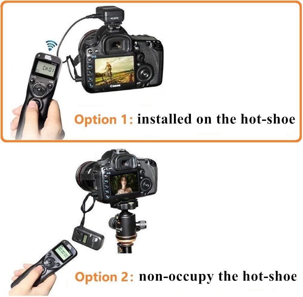 Pixel Wireless Timer Remote Shutter Release TW283-S2 Wireless Remote Control Wire Release Compatible with Sony a1 a9 a7 a7R a7S a6600 a6500 a6400 a6300 a6100 a6000 a5000 RX100II RX10 RX0 a68 ZV-1 HX99