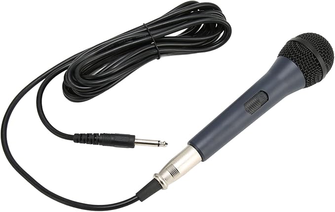 Zunate Noise Reduction Wired Handheld Microphone for Efficient Pickup Karaoke Mic for Home KTV Stage Metal Material