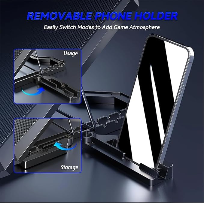 Laptop Cooling pad for Hp HP Pro x2 410 G1 Gaming laptops Laptop Cooler with 8 Fan Adjustable Speed 5-Level Height Adjustment Mute Silent2 USB-A PortBuilt-in Phone Stand
