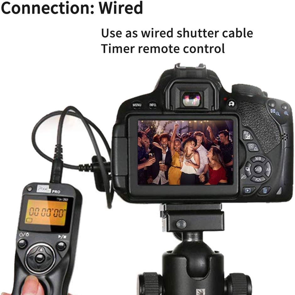 Pixel TW-283 DC0 Wireless Camrea Shutter Release Remote Control Compatible for Nikon Cameras D800 D810 D850 D700 D500 D300
